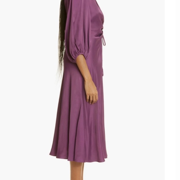 FARM RIO Front Circle Cut Out Midi Dress – PURPLE, XS, $315 - Picture 3 of 11